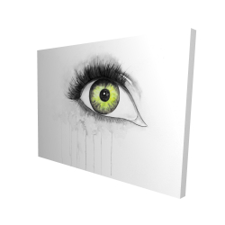 Oeil vert à l'aquarelle