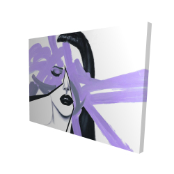 Abstract purple woman portrait