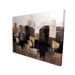 Earthy tones abstract cityscape