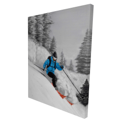 Man skiing in mountain