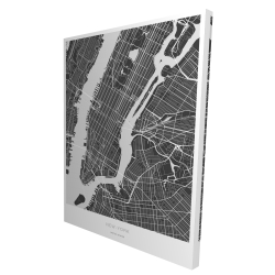 New york graphic map