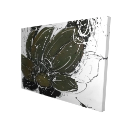 Abstract flower with paint splash