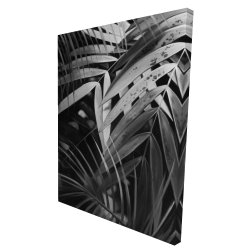 Feuilles tropicales monochrome