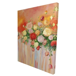 Bouquet of multicolor abstract flowers