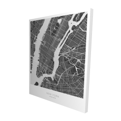 New york graphic map