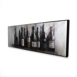 Bottles of wine on wood