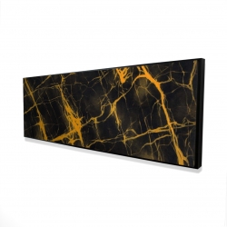 Black and gold marble