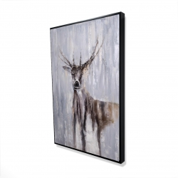 Winter abstract deer