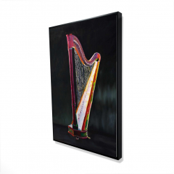 Colorful realistic harp
