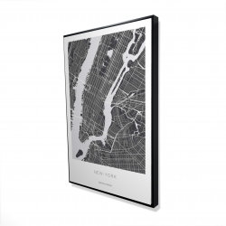 New york graphic map