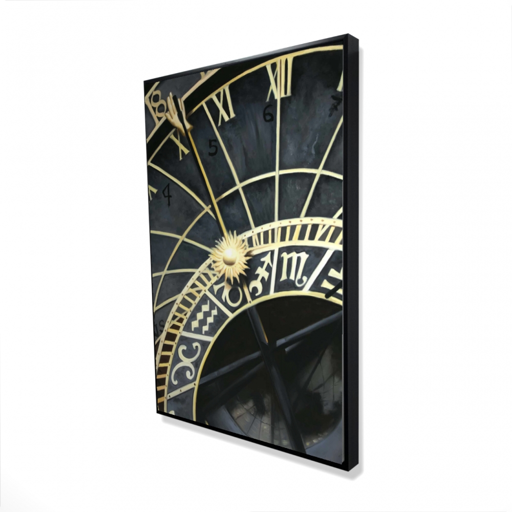 Astrologic clock | Fine art print on canvas 24