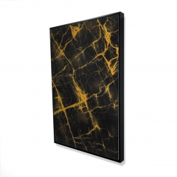 Black and gold marble