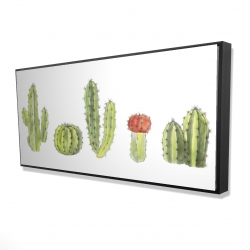 Watercolor small cactus set