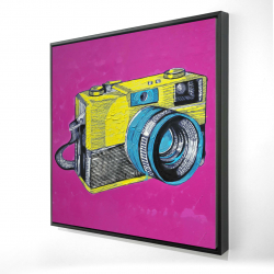 Colorful retro camera