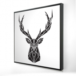 Geometric deer head