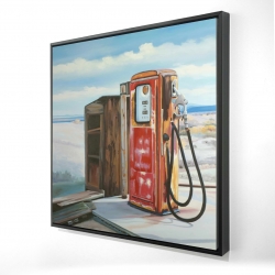 Old gas pump