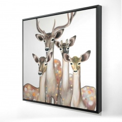 Group of abstract deers