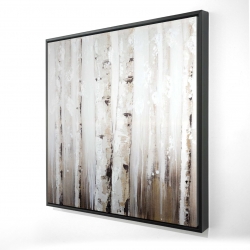 Abstract white birches