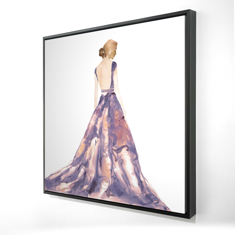 Purple Prom Dress Wall Art Begin Home Decor