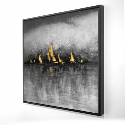 Gold sailboats