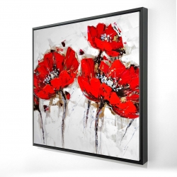 Abstract poppy flowers