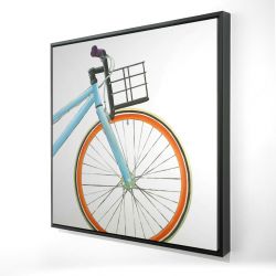 Bicyclette bleue et orange