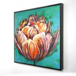 Abstract double tulips flower