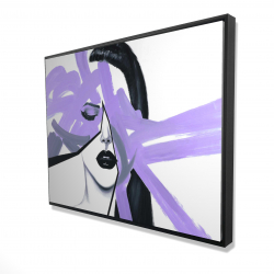 Abstract purple woman portrait