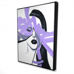 Abstract purple woman portrait