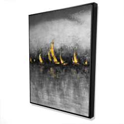 Gold sailboats