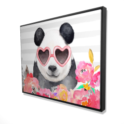 Panda à lunette en forme de coeur