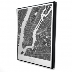 New york graphic map