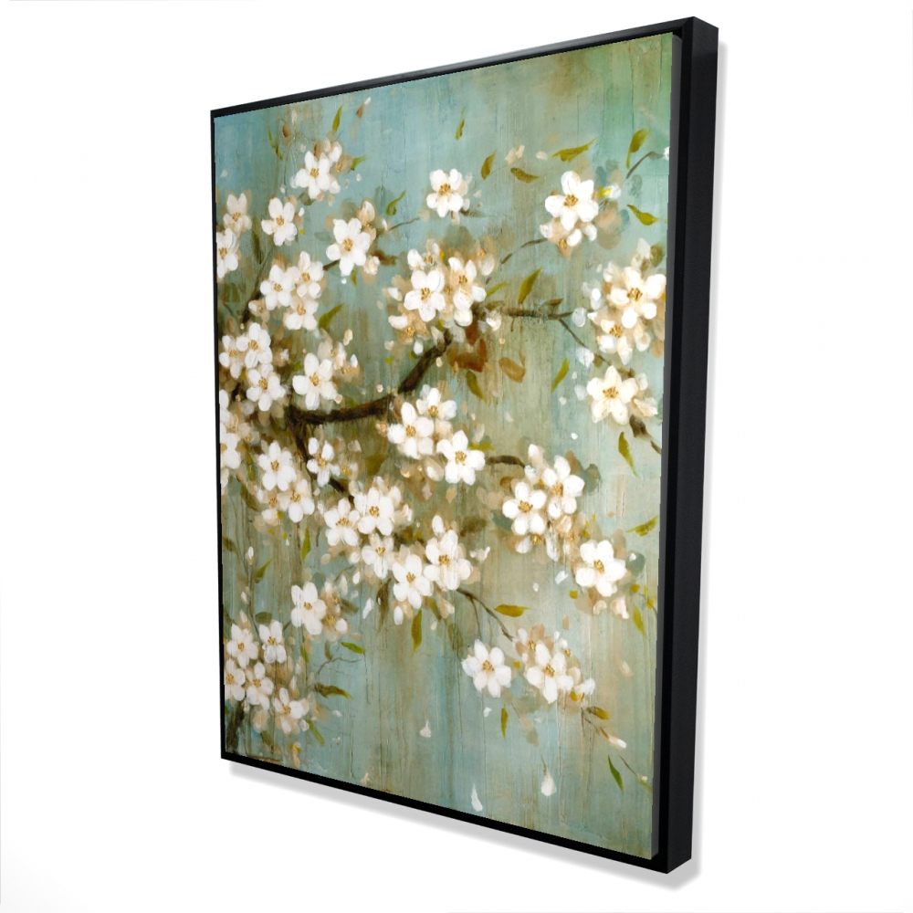White cherry blossom | Fine art print on canvas 48