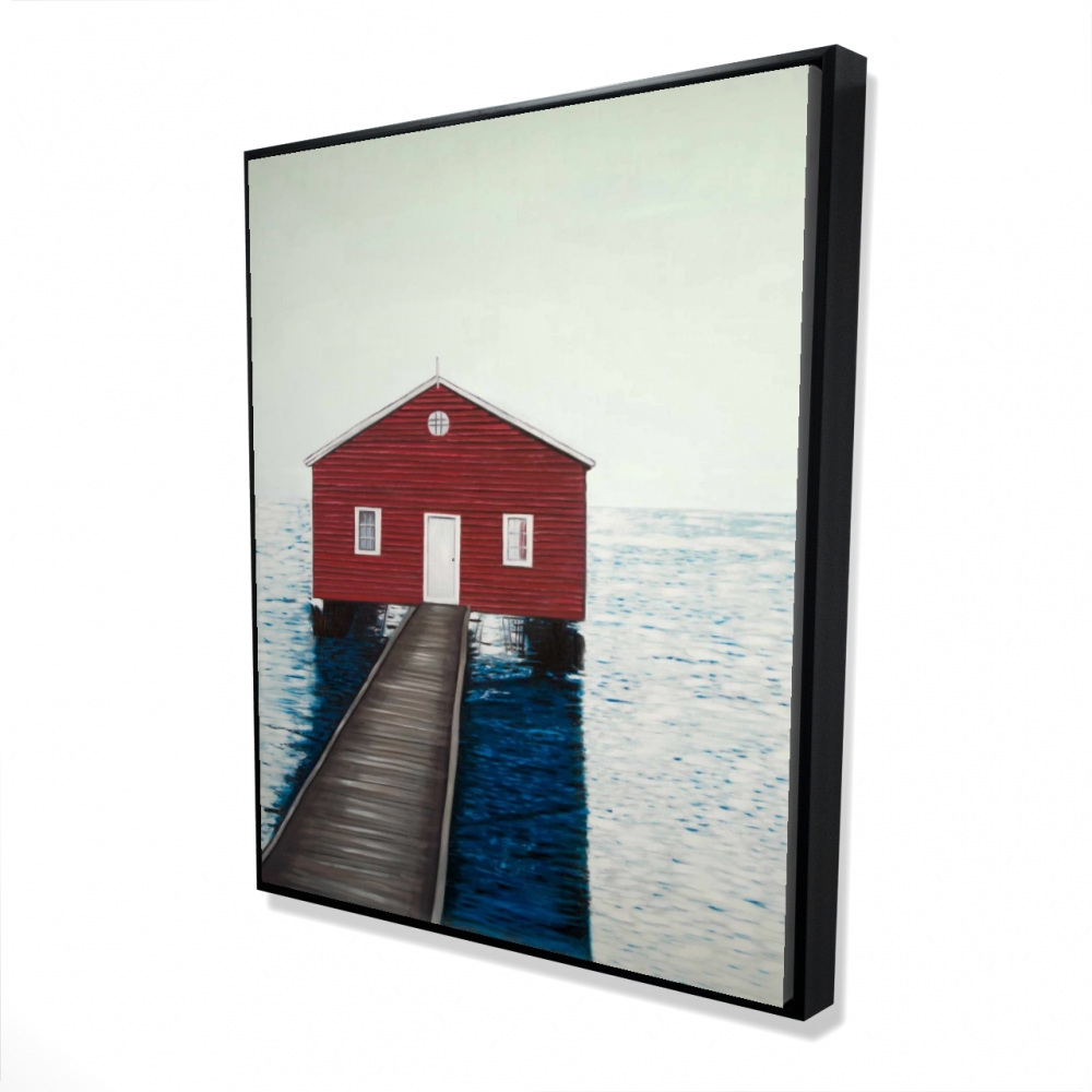 Boathouse | Fine art print on canvas 48