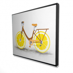 Bicyclette avec roues de citron