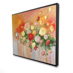 Bouquet of multicolor abstract flowers