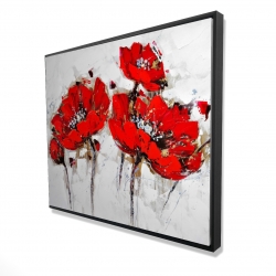 Abstract poppy flowers