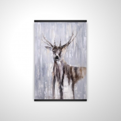 Winter abstract deer