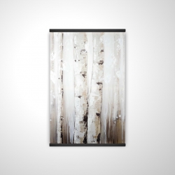 Abstract white birches