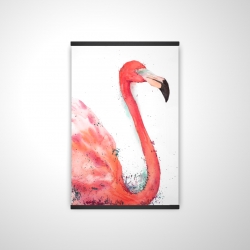 Splashing flamingo