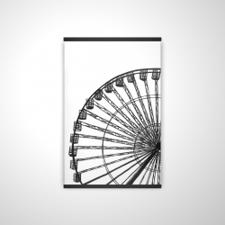 Monochrome ferris wheel