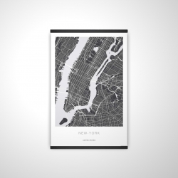 New york graphic map