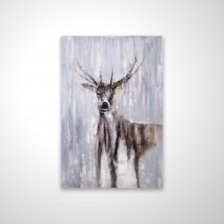 Winter abstract deer