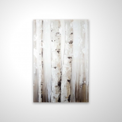 Abstract white birches