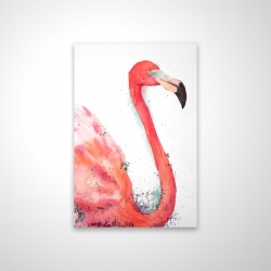 Splashing flamingo