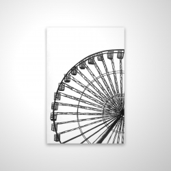 Monochrome ferris wheel