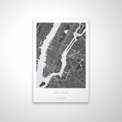 New york graphic map