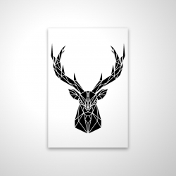 Geometric deer head