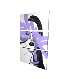 Abstract purple woman portrait