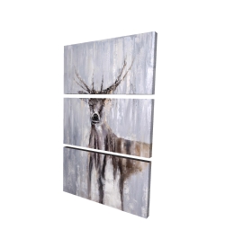 Winter abstract deer